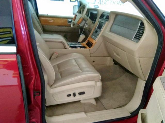5LMFU27547LJ17495 - 2007 LINCOLN NAVIGATOR 红色 照片 5