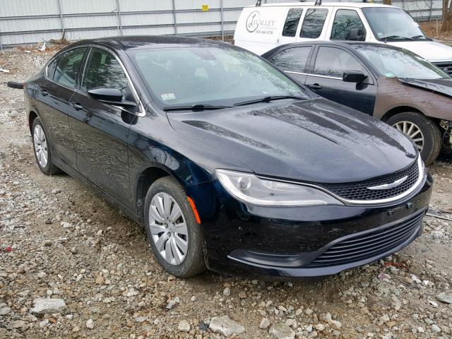 1C3CCCFB3FN560822 - 2015 CHRYSLER 200 LX BLACK photo 1