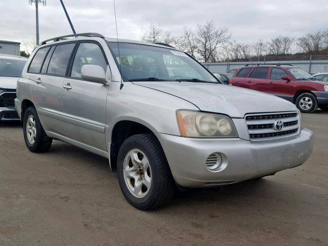 JTEGD21A030069910 - 2003 TOYOTA HIGHLANDER SILVER photo 1