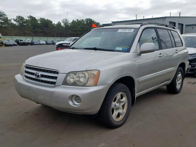 JTEGD21A030069910 - 2003 TOYOTA HIGHLANDER SILVER photo 2