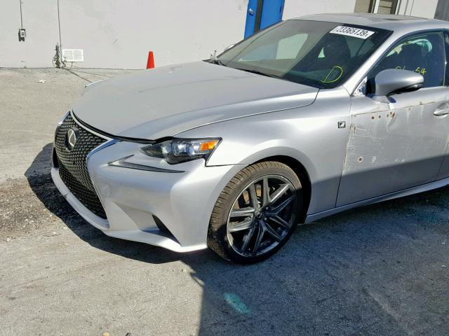 JTHBA1D28G5023738 - 2016 LEXUS IS 200T SILVER photo 9