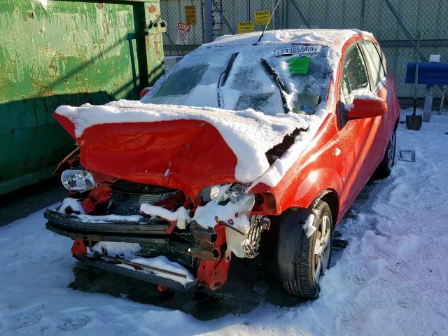 KL1TD66638B140065 - 2008 CHEVROLET AVEO BASE Qırmızı foto 2