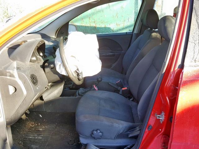 KL1TD66638B140065 - 2008 CHEVROLET AVEO BASE Qırmızı foto 5