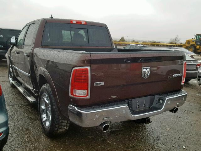 1C6RR7NT9FS588235 - 2015 RAM 1500 LARAM BROWN photo 3