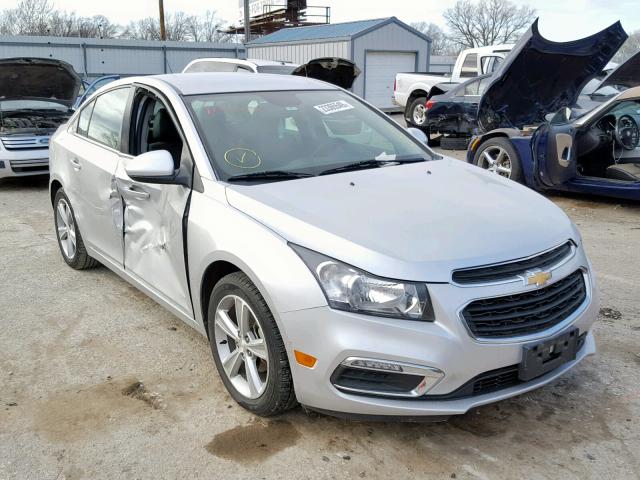 1G1PE5SB7F7200412 - 2015 CHEVROLET CRUZE LT SILVER photo 1