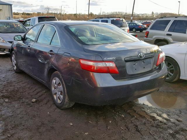 4T1BE46K27U157148 - 2007 TOYOTA CAMRY LE A GRAY photo 3