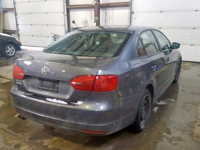 3VW2K7AJXBM366533 - 2011 VOLKSWAGEN JETTA BASE 灰色 照片 4