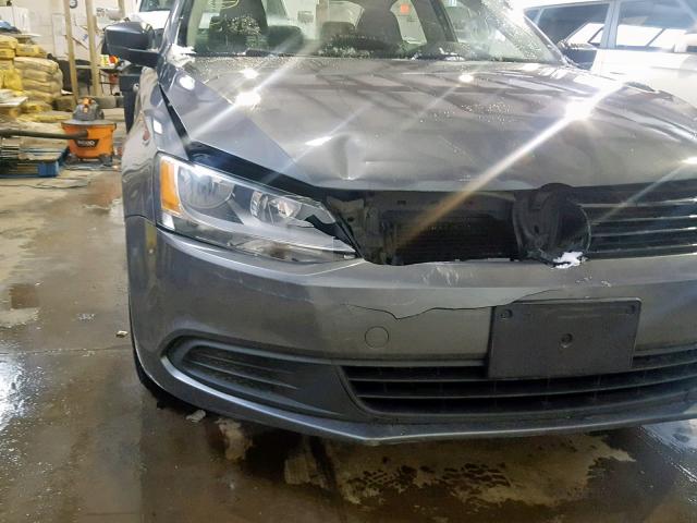 3VW2K7AJXBM366533 - 2011 VOLKSWAGEN JETTA BASE 灰色 照片 9