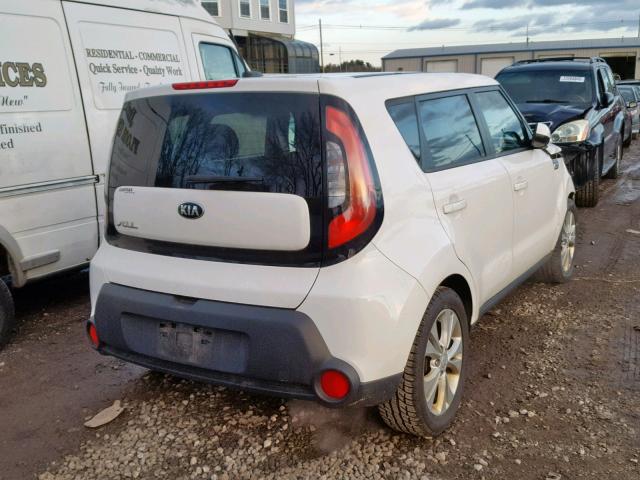 KNDJP3A52F7182019 - 2015 KIA SOUL + WHITE photo 4