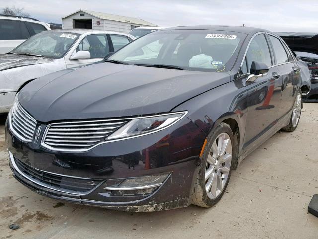 3LN6L2LU9FR627523 - 2015 LINCOLN MKZ HYBRID BLACK photo 2