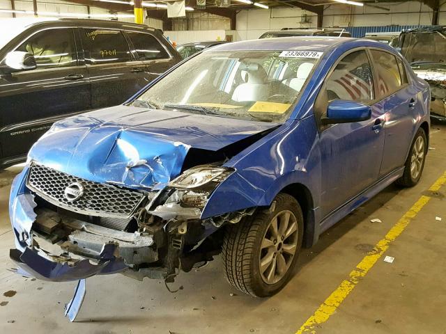 3N1AB6AP8CL658379 - 2012 NISSAN SENTRA 2.0 BLUE photo 2