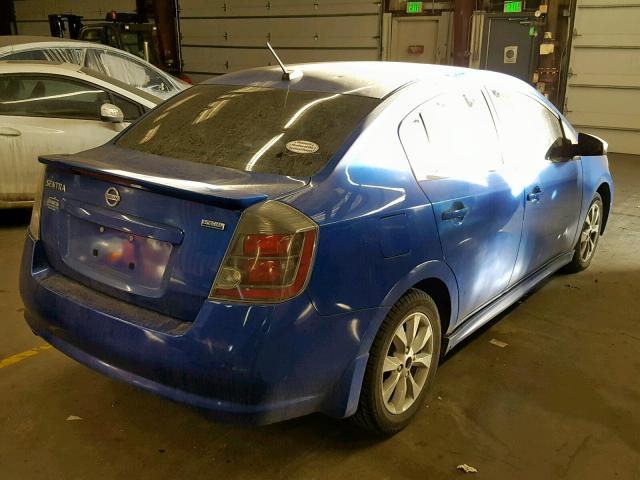 3N1AB6AP8CL658379 - 2012 NISSAN SENTRA 2.0 BLUE photo 4