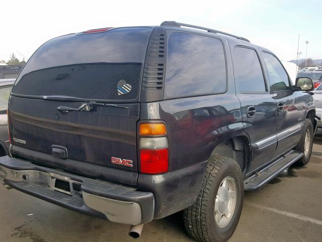 1GKEC13V14J185769 - 2004 GMC YUKON BLACK photo 4