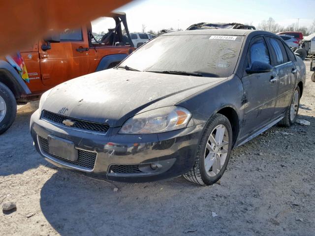 2G1WC5E35D1243128 - 2013 CHEVROLET IMPALA LTZ BLACK photo 2