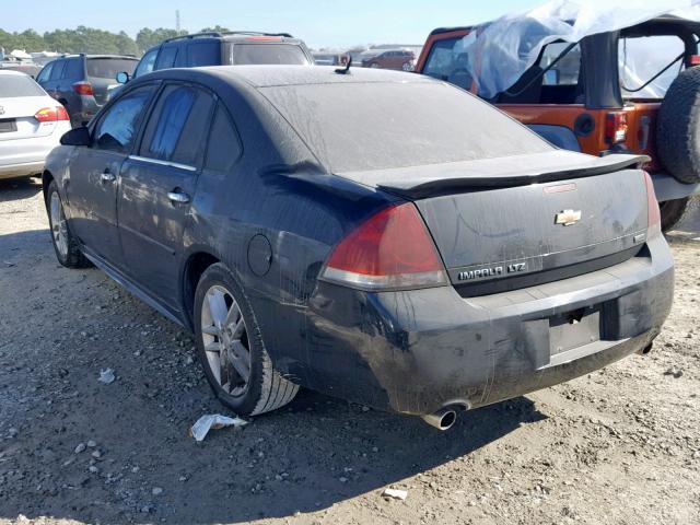 2G1WC5E35D1243128 - 2013 CHEVROLET IMPALA LTZ BLACK photo 3