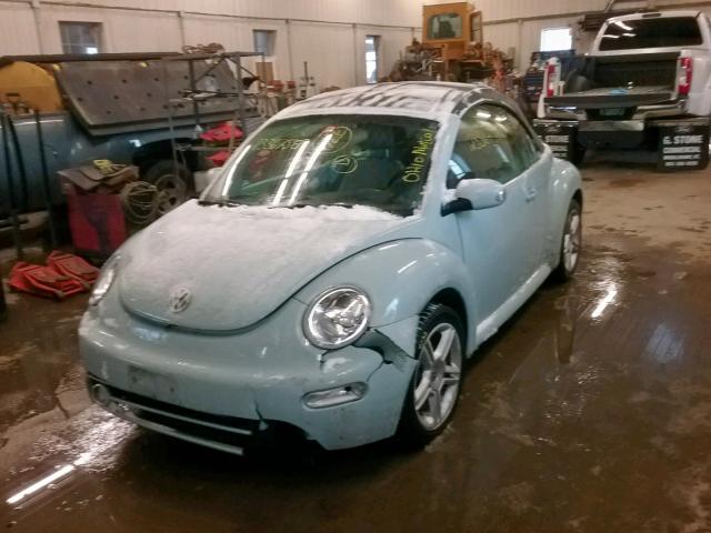 3VWCD31Y55M317748 - 2005 VOLKSWAGEN NEW BEETLE Mavi foto 2