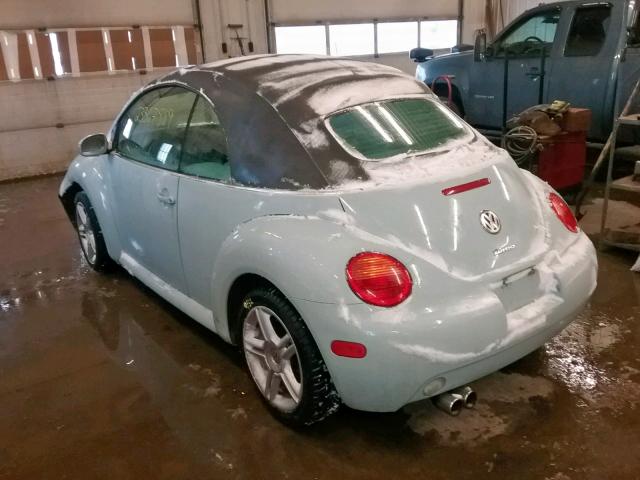 3VWCD31Y55M317748 - 2005 VOLKSWAGEN NEW BEETLE Mavi foto 3