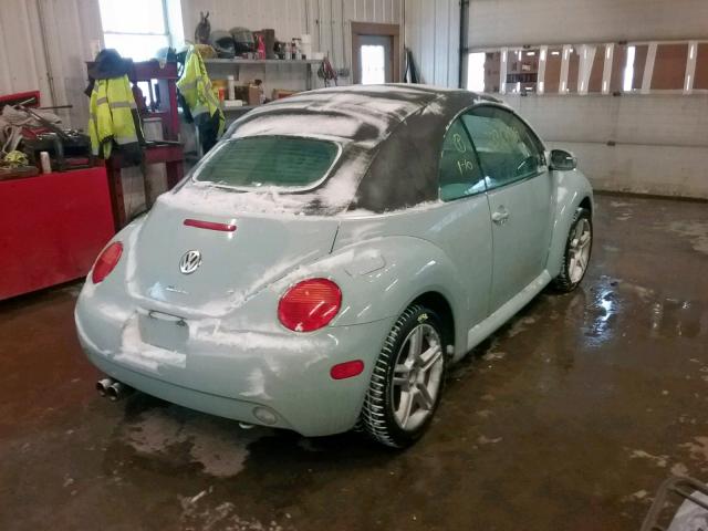3VWCD31Y55M317748 - 2005 VOLKSWAGEN NEW BEETLE Mavi foto 4
