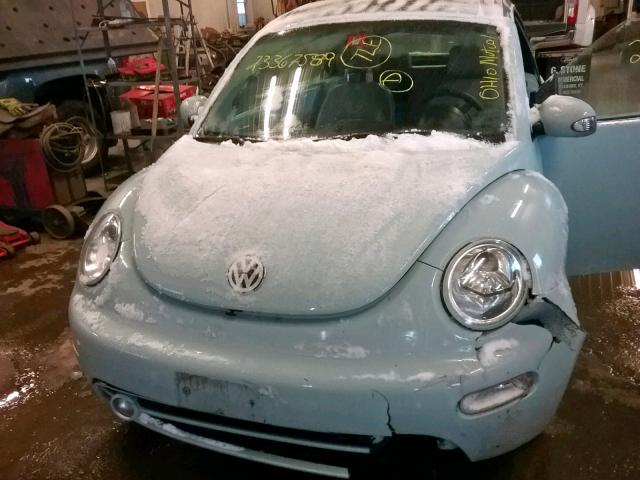 3VWCD31Y55M317748 - 2005 VOLKSWAGEN NEW BEETLE Mavi foto 9