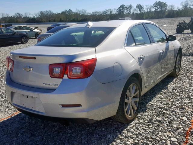 1G11H5SA2DF278037 - 2013 CHEVROLET MALIBU LTZ SILVER photo 4