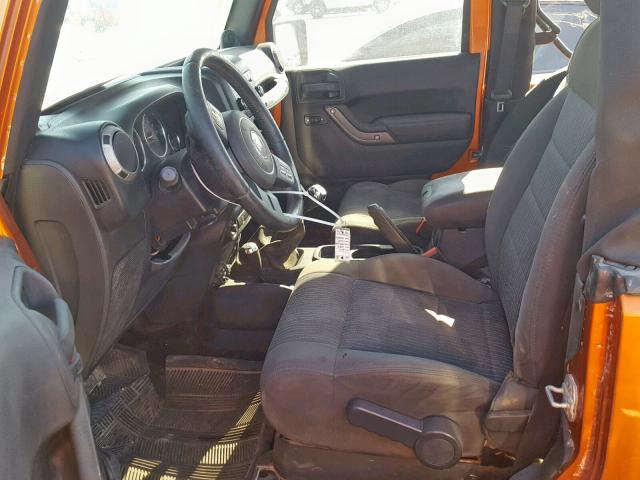 1J4AA2D11BL512149 - 2011 JEEP WRANGLER S ORANGE photo 6