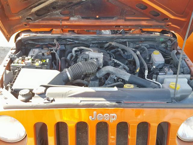 1J4AA2D11BL512149 - 2011 JEEP WRANGLER S ORANGE photo 7