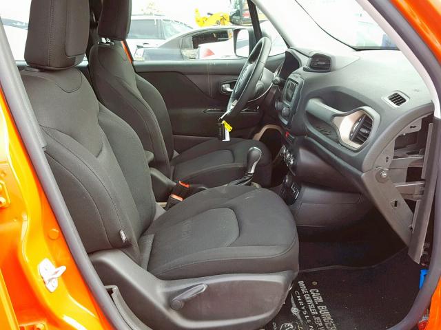 ZACCJBAT2FPC21374 - 2015 JEEP RENEGADE S ORANGE photo 5