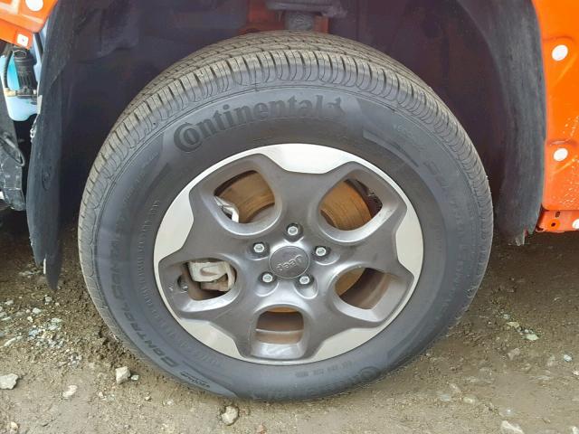 ZACCJBAT2FPC21374 - 2015 JEEP RENEGADE S ORANGE photo 9