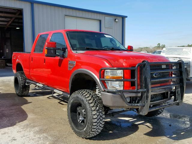 1FTSW21R18EC93759 - 2008 FORD F250 SUPER RED photo 1