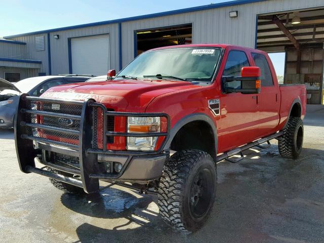 1FTSW21R18EC93759 - 2008 FORD F250 SUPER RED photo 2