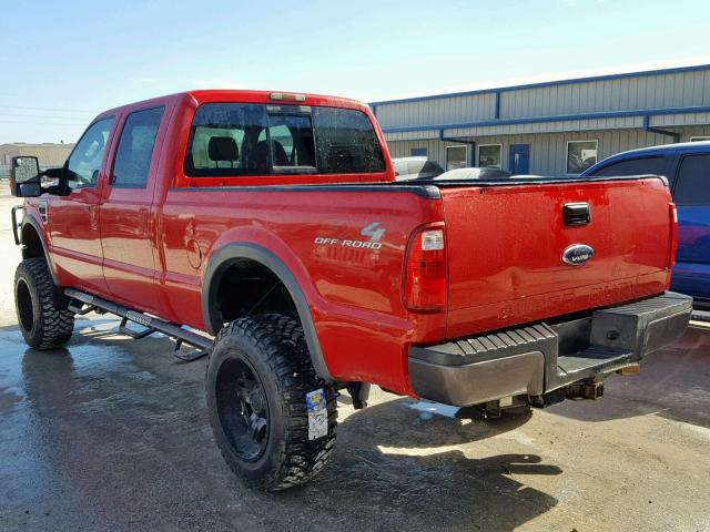 1FTSW21R18EC93759 - 2008 FORD F250 SUPER RED photo 3