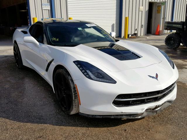 1G1YB2D75F5116279 - 2015 CHEVROLET CORVETTE S WHITE photo 1