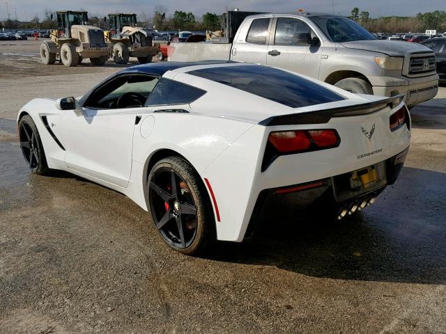 1G1YB2D75F5116279 - 2015 CHEVROLET CORVETTE S WHITE photo 3