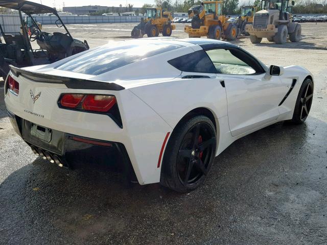 1G1YB2D75F5116279 - 2015 CHEVROLET CORVETTE S WHITE photo 4