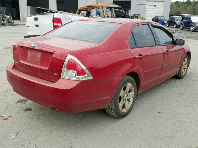 3FAFP07Z96R117651 - 2006 FORD FUSION SE 红色 照片 4