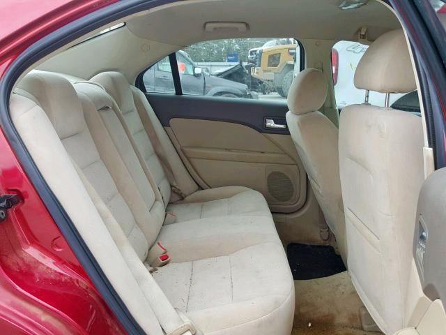 3FAFP07Z96R117651 - 2006 FORD FUSION SE 红色 照片 6