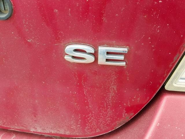 3FAFP07Z96R117651 - 2006 FORD FUSION SE 红色 照片 9