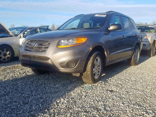 5NMSGDAB8AH373168 - 2010 HYUNDAI SANTA FE G GRAY photo 2