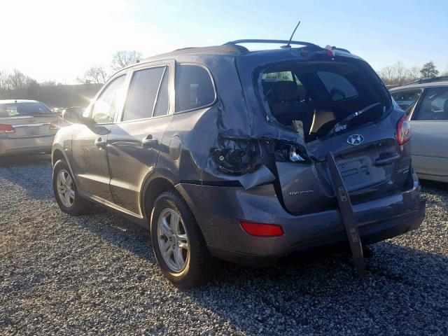 5NMSGDAB8AH373168 - 2010 HYUNDAI SANTA FE G GRAY photo 3