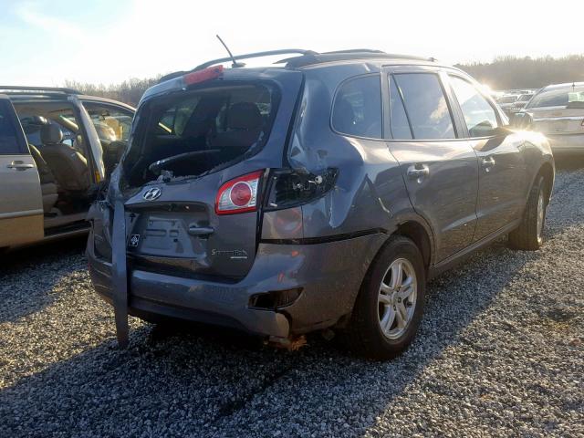 5NMSGDAB8AH373168 - 2010 HYUNDAI SANTA FE G GRAY photo 4