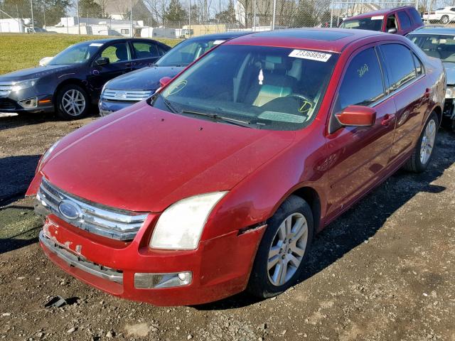 3FAFP08ZX6R177677 - 2006 FORD FUSION SEL RED photo 2