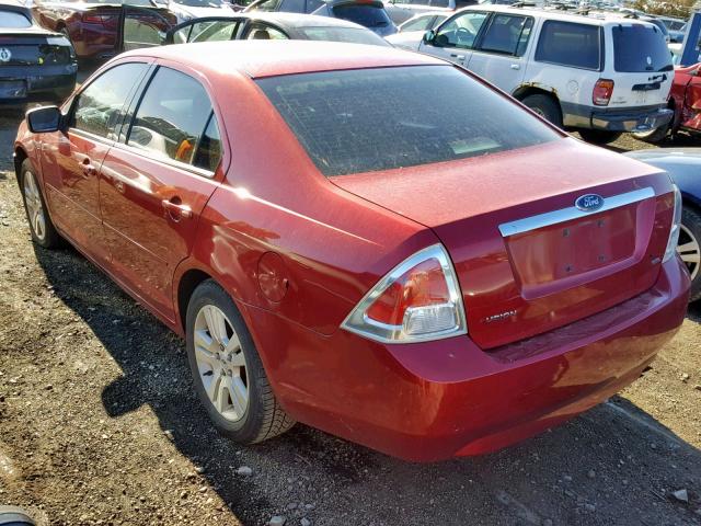 3FAFP08ZX6R177677 - 2006 FORD FUSION SEL RED photo 3