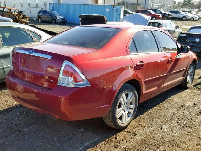 3FAFP08ZX6R177677 - 2006 FORD FUSION SEL RED photo 4