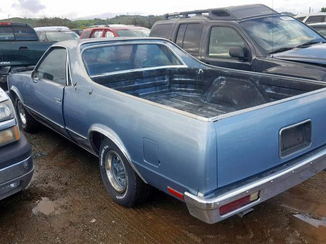 1GCCW80A6BZ405328 - 1981 CHEVROLET EL CAMINO BLUE photo 3