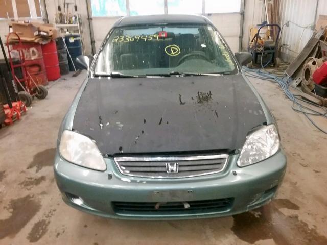 2HGEJ6579YH591689 - 2000 HONDA CIVIC LX TEAL photo 9