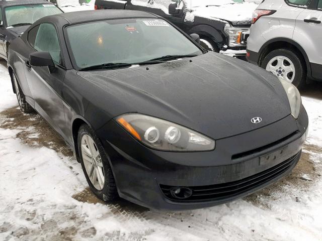 KMHHM66D58U264299 - 2008 HYUNDAI TIBURON GS BLACK photo 1