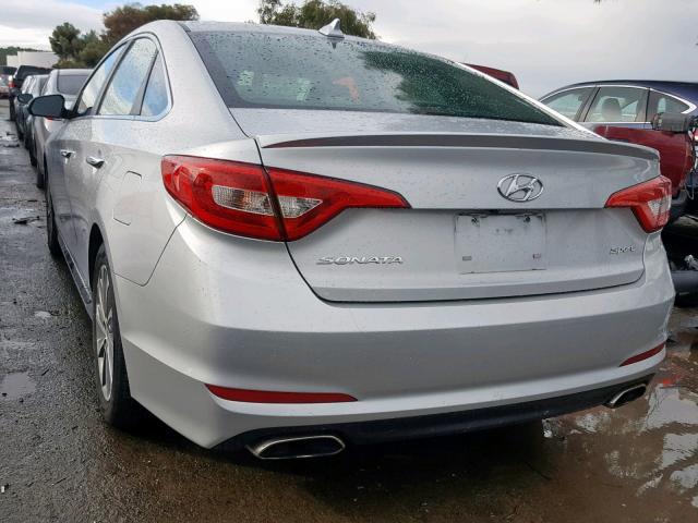 5NPE34AF9GH323113 - 2016 HYUNDAI SONATA SPO SILVER photo 3