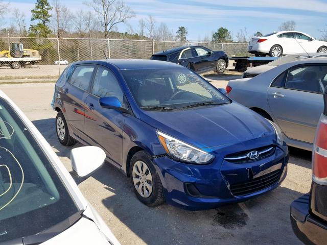 KMHCT5AE7HU308357 - 2017 HYUNDAI ACCENT SE BLUE photo 1