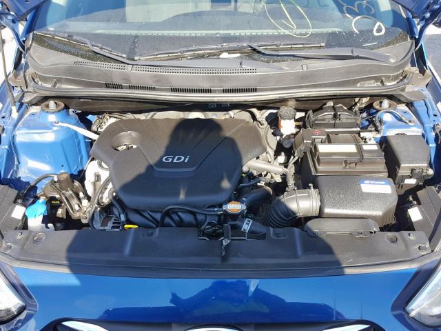 KMHCT5AE7HU308357 - 2017 HYUNDAI ACCENT SE BLUE photo 7