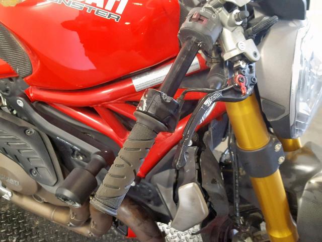 ZDM1RBSWXEB000403 - 2014 DUCATI MONSTER 12 RED photo 10